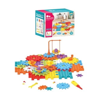 Krazy Gears Interlocking Learning Blocks with Motorized Spinning