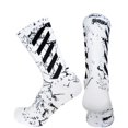 thumbnail image 1 of Elite Athletic Training Socks - Crew | Perfect for Soccer, Football, Baseball, Basketball, Hockey - All Sports Performance (Small, White), 1 of 2