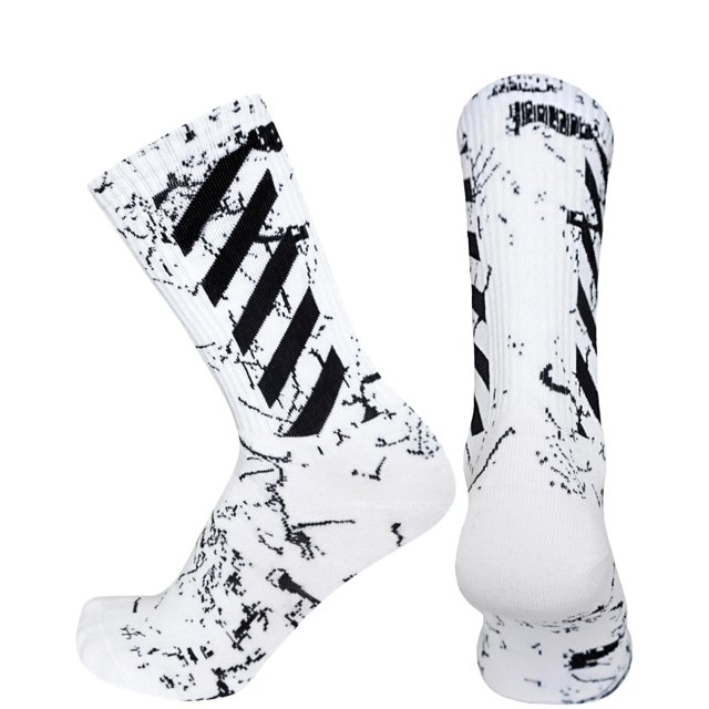 Elite Athletic Training Socks - Crew | Perfect for Soccer, Football, Baseball, Basketball, Hockey - All Sports Performance (Small, White)