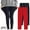 Red, variant on Odeerbi 3-12 Years Kids Girls 2 PCS Leggings Stretchy Tights Lycra Compression Pants Comfortable Softness Breathable Pantyhose
