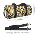 thumbnail image 4 of Haiem Snake And Rose Pattern Gym Bag for Women Men, Waterproof Travel Duffel Bags, Personal Item Travel Bag Weekender Bag with Shoes Compartment & Wet Pocket, 4 of 8