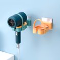 thumbnail image 5 of Soporte para secador de pelo, soporte de pared para secador de pelo, soporte de pared giratorio de 180°, soporte para secador de pelo manos libres, compatible con secadores de pelo de varios tamaños, adecuado para baño (verde) ER, 5 of 5