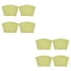 thumbnail image 1 of Moyic 4 piezas de manteles individuales de redonda en forma de cuña tejido resistente a las manchas almohadilla de limpieza antideslizante Verde 2Conjunto, 1 of 6