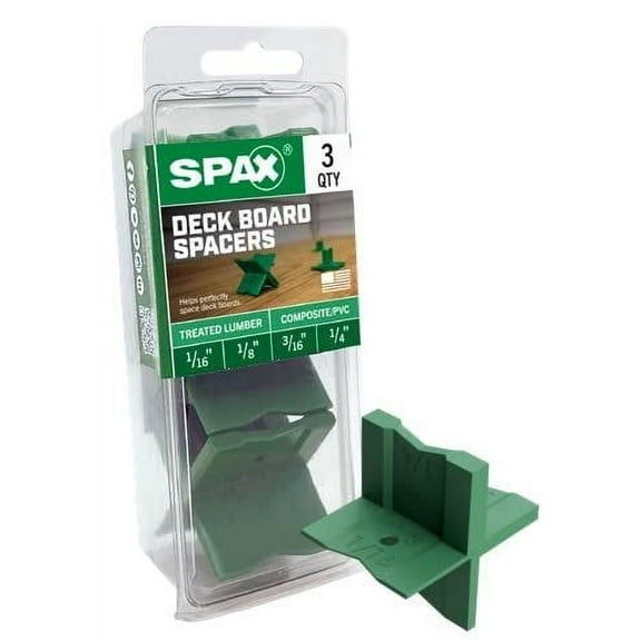 SPAX Deck Board Spacer, for All Types of Deck Boards,3 Pack, Four Most Common Spacing Dimensions