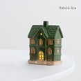 thumbnail image 6 of Elainilye Ceramic Christmas Houses with LED Lights Glowing Tabletop Decor for Xmas Village Set Scene Party Winter Celebrations, 6 of 6