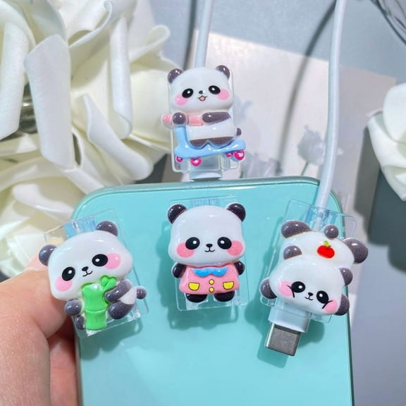 4Pcs Of Cable Protector for Phone Charger, Cute Pattern Phone Cable Protector, Charging Cord Protector, USB Charger Saver