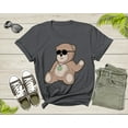 thumbnail image 5 of Cute Teddy Bear Animal Wearing Sunglasses Funny Waving Toy T-Shirt Teddy Bear Lover Gift T Shirt for Men Women Kids Boys Girls Tshirt, 5 of 8