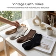 thumbnail image 5 of 12 Pairs Cute Crew Socks for Women, Neutral Casual Aesthetic Socks, 5 of 7