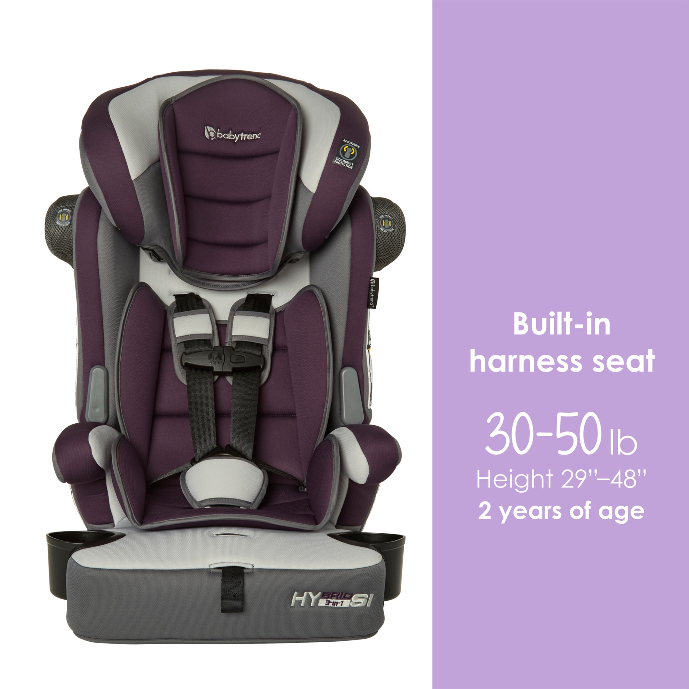 Baby Trend Hybrid 3-in-1 Combination Booster Seat with Side Impact Protection