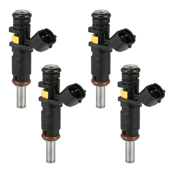 Fuel Injector No.7528176 Fuel Injection Nozzle for Mini Cooper Clubman 2008-2014 1.6L Black 4 Pcs