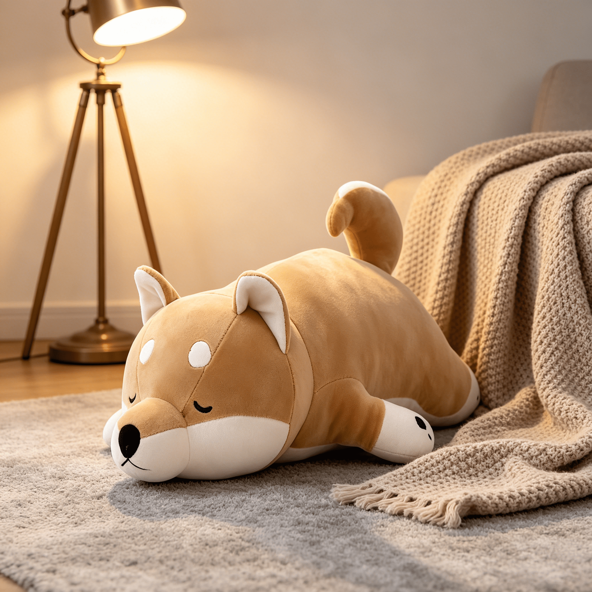 BESTSKY 2026 New 30"Shiba Inu Plush Stuffed Animal,Weighted Stuffed Animals for Anxiety,Giant Weighted Plush,Dog Plush Pillow Hugging Pillow Sleeping Cushion Soft Plush Toy Big Stuffed Animals
