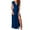 Blue, variant on TJAZFJPA Plus Size Wedding Guest Dress Women's Deep V Neck Short Sleeve Long Dresses Pleated High Waist Slit Club Party Evening Maxi Dress Womens Cocktail Dresses Winter Party Dress Women