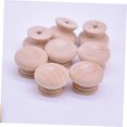thumbnail image 3 of Greenadscape 15Pcs Beige Beech Wood Drawer Knob for Home Decoration wood kitchen cabinet knobs, 3 of 8