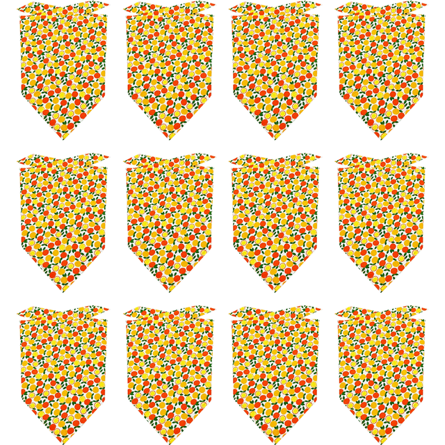 12 Pieces Dog Bandana Scarf Washable Triangular Bibs Pet Adjustable Washable Kerchief Dog Bandana