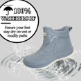thumbnail image 2 of AUXDIQ Women Rain Boots Outdoor Garden Boots Waterproof Ankle Rain Shoes, 2 of 6
