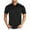 Black, variant on Kaemgyyd Golf Shirts for Men Athletic Short Sleeve Casual Button Tops Breathable Soft Collared Solid Beach Tee Clothes with Pocket