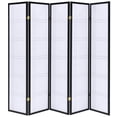 thumbnail image 5 of Legacy Decor 5 Panels Room Divider Privacy Screen Lattice Design 5.9 ft Tall x 7.3 ft Wide, Black, Freestanding, 5 of 5