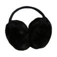 thumbnail image 1 of Orejeras para mujer - Calentadores de invierno detrás de la cabeza - Orejeras suaves y cálidas de vellón peludo - Orejeras para niñas de clima frío - NEGRO Sunnimix Orejeras calientes, 1 of 7