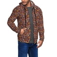 thumbnail image 2 of Honeii 70s Groovy Hippie Retro Print Hoodies for Men, Pullover & Full Zip, Breathable Zip up Hoodie, Sweatshirt-Large, 2 of 5