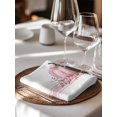 thumbnail image 6 of Pink Pumpkin Cloth Napkins Set of 8 Reusable Dinner Napkins, Thanksgiving Fallen Leaves Autumn Stripe Cocktail Napkin Washable Table Napkins for Wedding/Holiday Party/Baby Shower 20"x20", 6 of 7