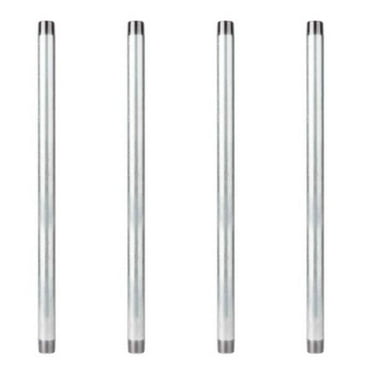 1 in. X 2 Ft. Galvanized Steel Pipe (4-Pack)