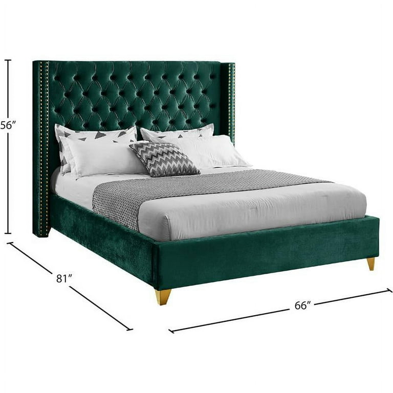 Meridian Furniture Barolo Velvet Full Bed Meridian Furniture Barolo Velvet Full Bed