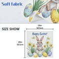 thumbnail image 5 of Satin Napkin Square 20 Inches Soft Smooth Decorative Napkins for Party Wedding Banquet and Dinner A Cute Watercolor Easter Bunny, 5 of 8