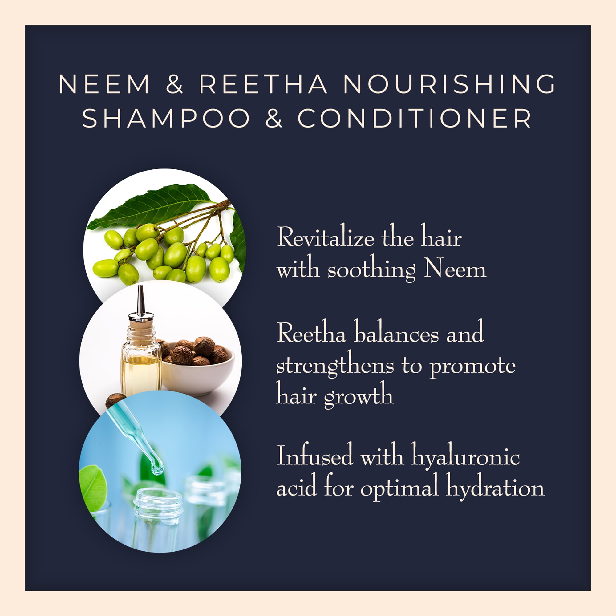 AyurVita Neem Natural Vegan Anti Dandruff Shampoo and Conditioner 2pk Set