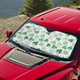 thumbnail image 5 of Xixirimido Abstract Shamrock Print Car Windshield Sun Shade Foldable Sunshade Front Window Cover Sun Visor for Trucks SUVs Sedan Universal Car Interior Accessories, 5 of 8