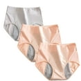 thumbnail image 2 of sovlvnd Deals Seamless Panties for Women Sexy 3pcs Women's Menstrual Leak Proof Menstrual Pants High Waist Waist Women's Physiological Pants Panties for Women Underwear for Women Panties, 2 of 5