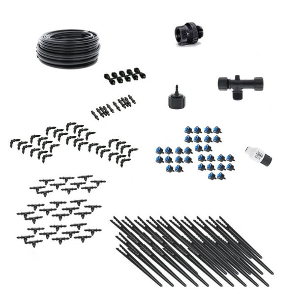 Drip Irrigation Kit for Container Gardening Deluxe SizeWater 30 Plants