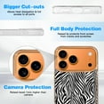thumbnail image 6 of Case For Apple iPhone Air / 17 Pro / 17 Pro Max Series Case, Slim Thin Transparent Flexible Clear TPU Shockproof Phone Case For iPhone 17 Series, Zebra Pattern, 6 of 6