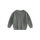 thumbnail image 1 of Txlixc Suéteres de cuello redondo para bebés pequeños, suéteres de punto sueltos de color sólido de manga larga Txlixc  Moda, 1 of 9