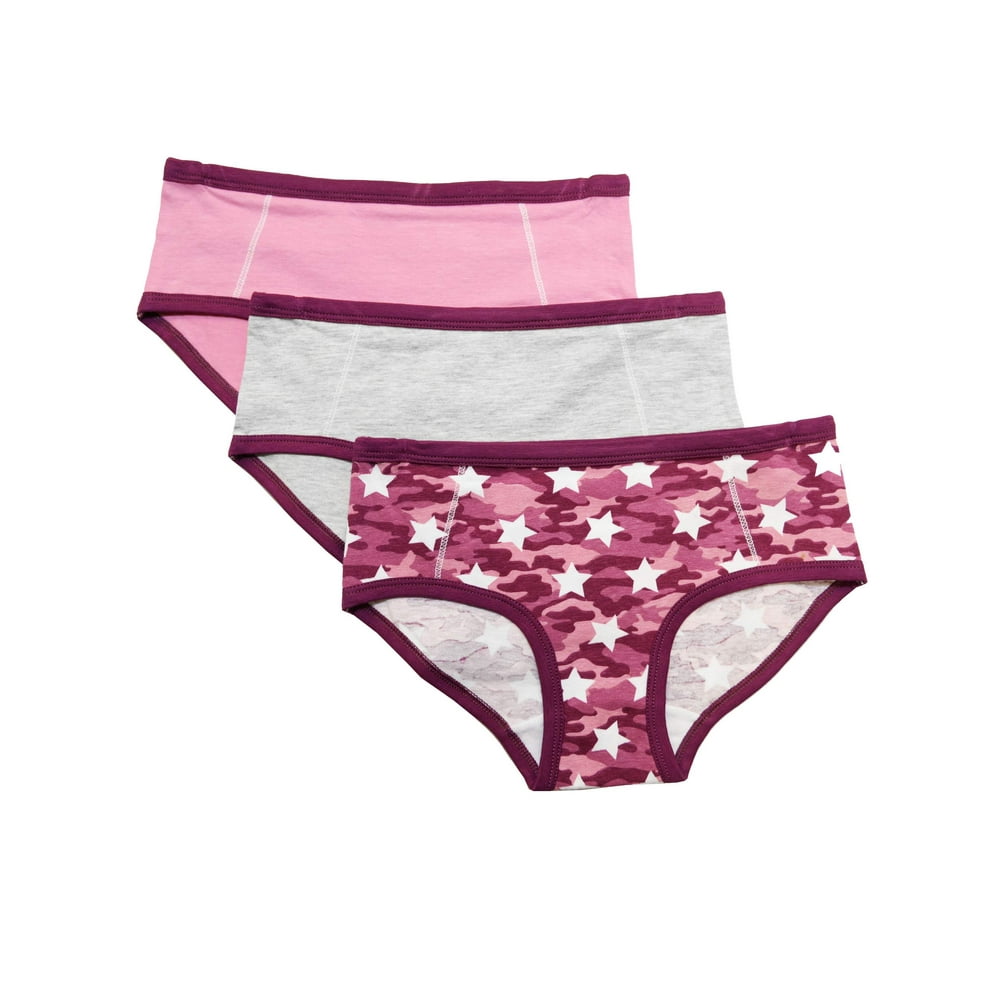 Layer 8 Layer 8 Girls' Everyday Cotton Stretch Hipster Underwear, 3