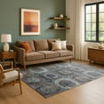 thumbnail image 7 of Addison Rugs Mayfield Premium Machine Washable Transitional Panels Teal Rectangle Rug, 10' x 14', 7 of 7