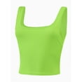 thumbnail image 5 of Women's Square Neck Crop Top Basic Sleeveless Fitted Tank Top Casual Cami, 5 of 5