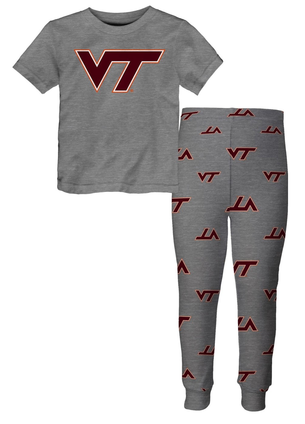 Virginia Tech Hokies Toddler NCAA "Game Winner" Pajama T-shirt & Sleep Pant Set by Outerstuff