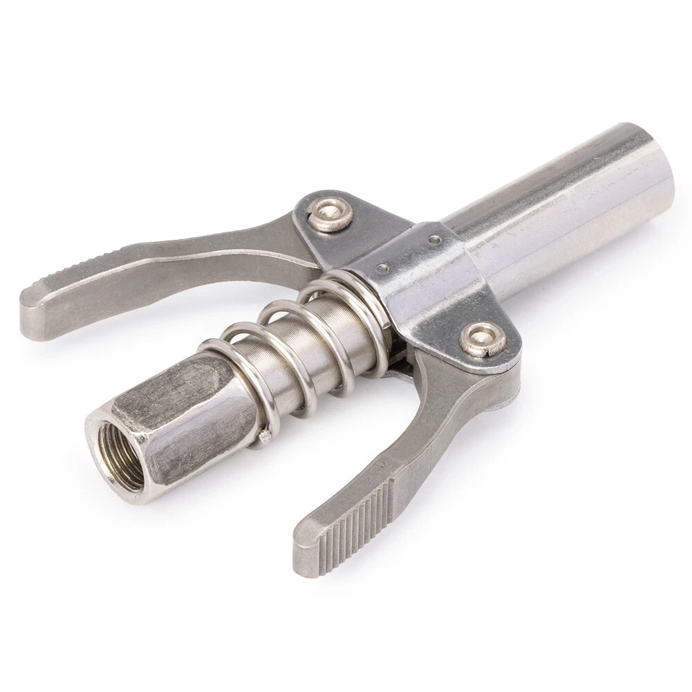Grease Gun Coupler Double Handle High Pressure Quick Release Lock Oil Nozzles