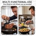 thumbnail image 4 of 2 Pack Silicone Slotted Spatula Set for Nonstick Cookware, Heat Resistant Kitchen Turner Set for Frying, Cooking and Serving,Black, 4 of 6