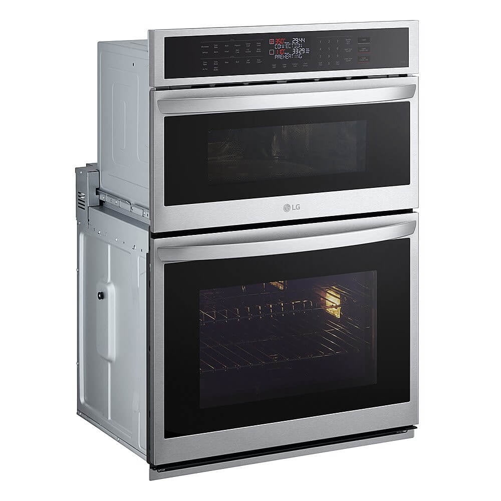 LG WCEP6423F 30 inch Stainless Steel Electric Convection Wall Oven and Microwave Combination