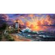 thumbnail image 1 of Seaside Lighthouse pintura al óleo por números Kit DIY dibujo sin marco para adultos arte Tmvgtek decoración de arte en el hogar, 1 of 9