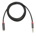 thumbnail image 2 of 35mm AUX Audio Extension with Microphone Support for Enhanced PC Headphone Connectivity, 2 of 8