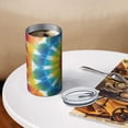 thumbnail image 3 of 20oz Coffee Tumblers Colorful Rainbow Tie Dye Spiral Pattern Stainless Steel Vacuum Insulated Travel Tumbler Coffee Cups Mug with Lid and Straw with Cleaning Brush for Cold & Hot Drinks, 3 of 5