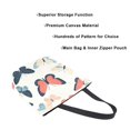 thumbnail image 3 of FORMRS Womens Canvas Tote Bag with Zipper Inner Pocket Shoulder Handbag, Beige Butterflies, 3 of 7