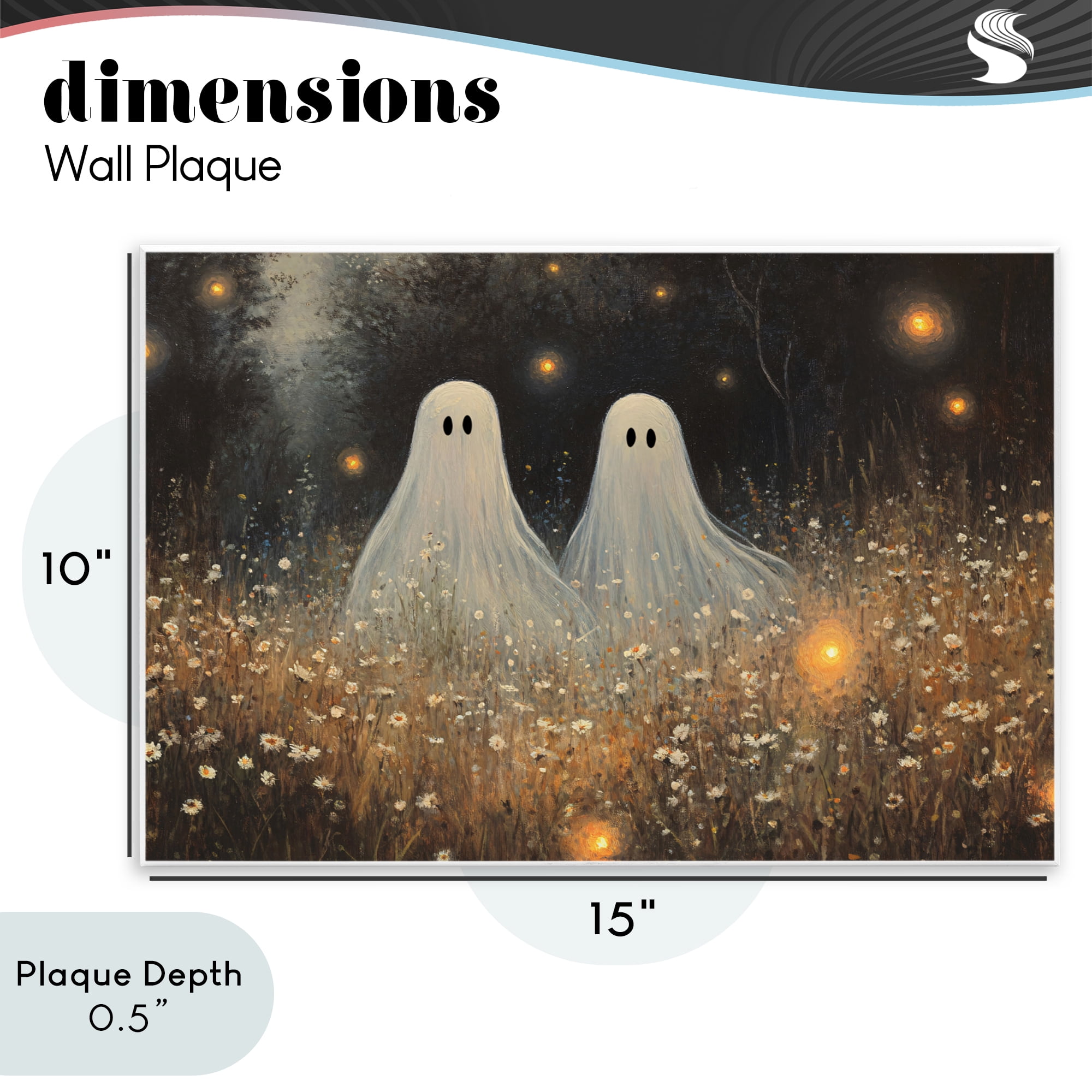 Stupell Industries Ethereal Ghost Twins Wall Plaque Art, design by Jacky Ngan