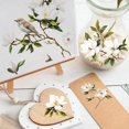 thumbnail image 4 of 6 Sheets Magnolia Rub On Transfer Sticker, Flower Theme Decal for Home Party Present Packaging DIY Scrapbooking Photo Albums Furniture,15 * 30cm, 4 of 7
