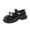 Black#5, variant on Jinhomg Girls Bow Dress Shoes Toddler Mary Janes Shoes Little Girl School Uniform Oxford Shoes for Girl Flats Black 25