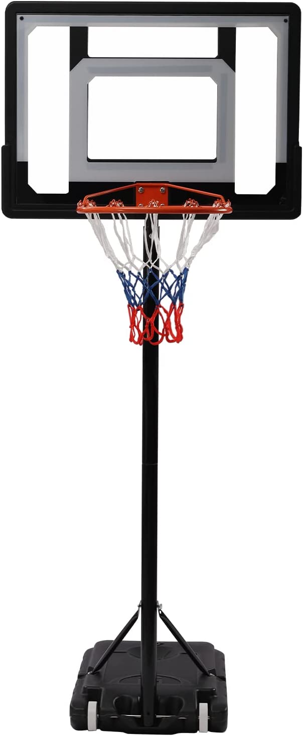 Miumaeov Height Adjustable Portable Basketball System, Portable