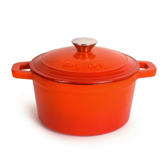 BergHOFF Neo Cast Iron 3qt. Round Dutch Oven 8" with Lid, Orange