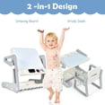 thumbnail image 4 of CIPACHO 2 in 1 Kids Easel Table and Chair Set with Adjustable Art Painting Board, Art Easel for Kids Ages 3-6, Educational Toys Gifts for Boys Girls, Blue, 4 of 4